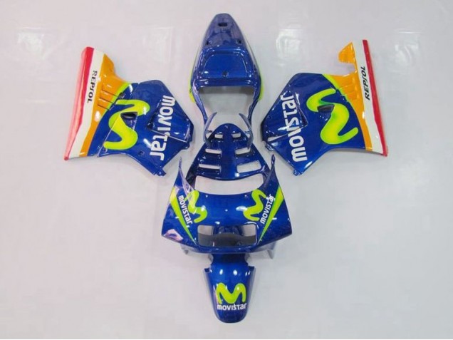 Custom 1994-1996 Blue Green Honda NSR250 MC28 P4 Motor Bike Fairings