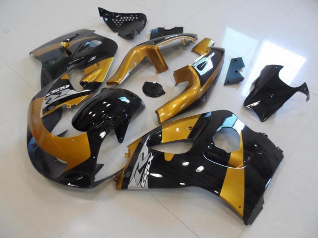 Custom 1996-2000 Gold Suzuki GSXR 600 Motorcycle Replacement Fairings