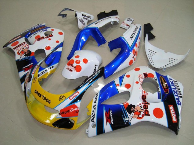 Custom 1996-2000 Pepe Phone Suzuki GSXR 600 Motorcylce Fairings