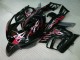 Custom 1995-1998 Black Red Flame Honda CBR600 F3 Bike Fairing Kit