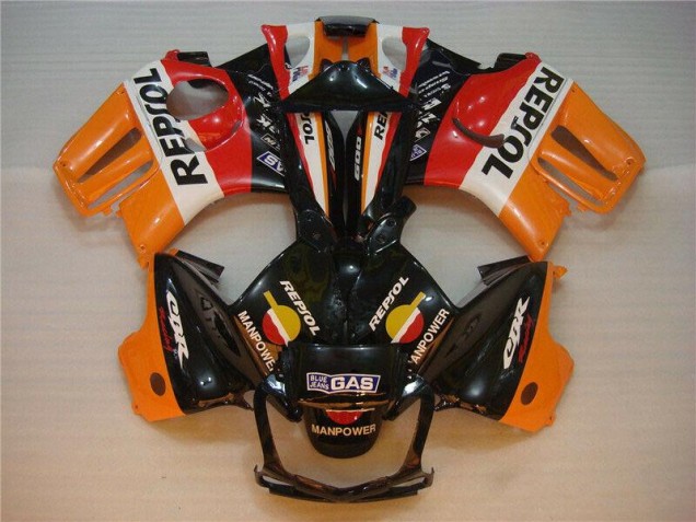 Custom 1995-1998 Black Orange Repsol Honda CBR600 F3 Motorcycle Fairings Kits