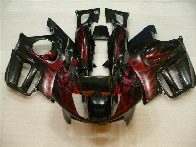 Aftermarket 1995-1998 Black Red Flame Honda CBR600 F3 Motorcycle Fairing