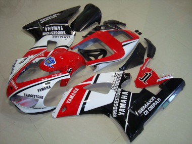 Aftermarket 1998-1999 Black Red Stickers Yamaha YZF R1 Motorcycle Fairings