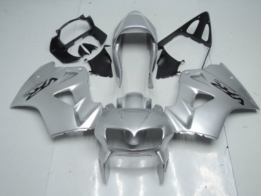 Custom 1998-2001 Silver Honda VFR800 Motor Fairings