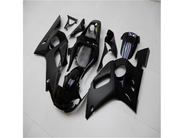 Custom 1998-2002 Glossy Matte Black Yamaha YZF R6 Moto Fairings