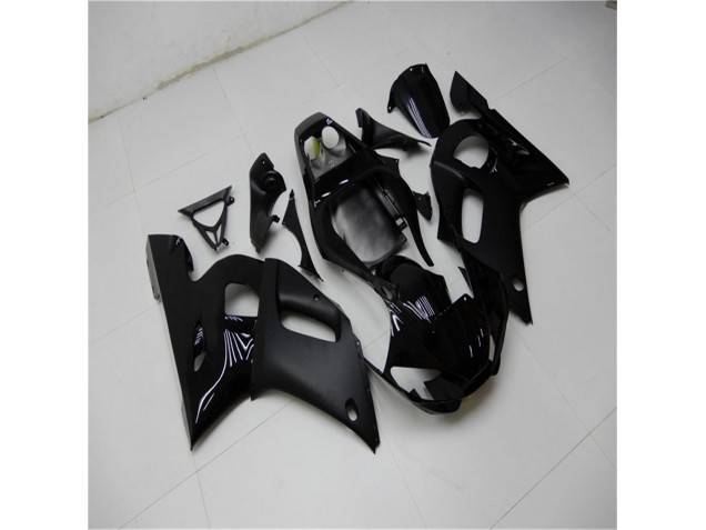 Custom 1998-2002 Glossy Matte Black Yamaha YZF R6 Moto Fairings