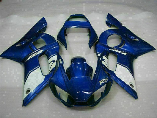 Custom 1998-2002 Blue Yamaha YZF R6 Motor Bike Fairings