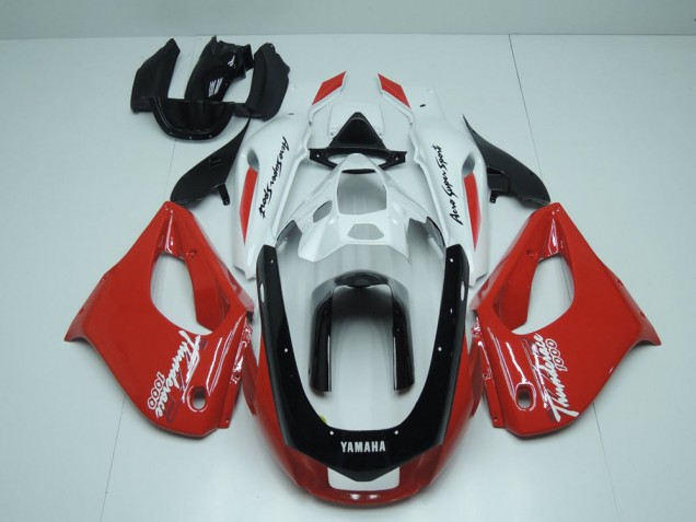 Custom 1998-2003 Red Black and White Suzuki TL1000R Motorcyle Fairings