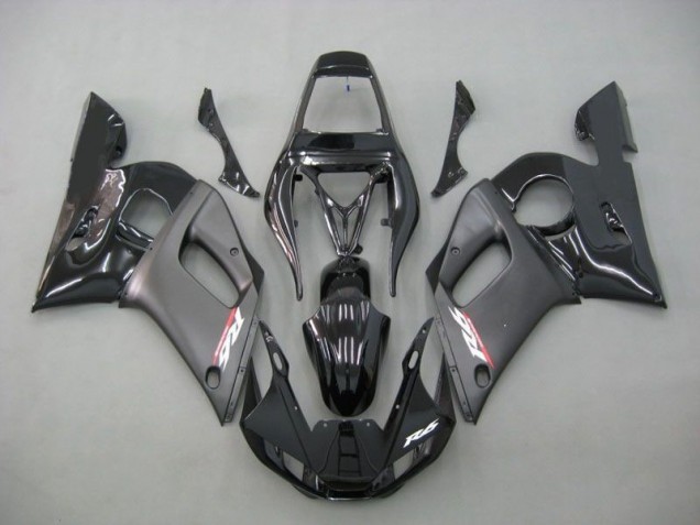 Custom 1998-2002 Contrast Black Yamaha YZF R6 Moto Fairings