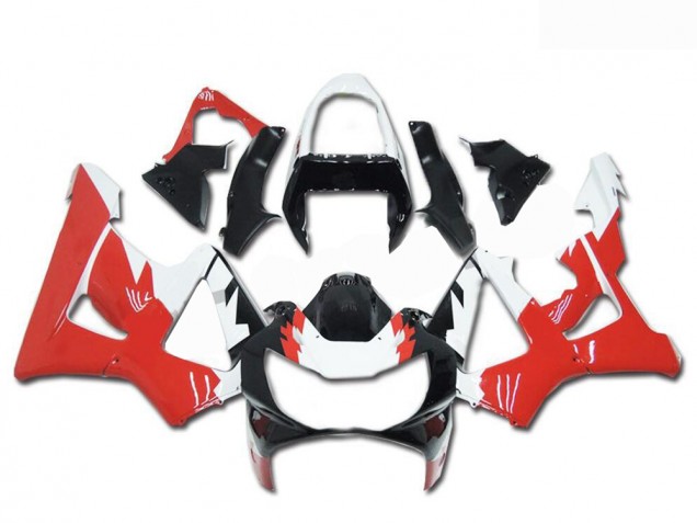 Aftermarket 2000-2001 Black White Red Honda CBR900RR 929RR Bike Fairings