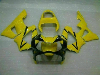 Aftermarket 2000-2001 Yellow Honda CBR900RR 929RR Motor Bike Fairings