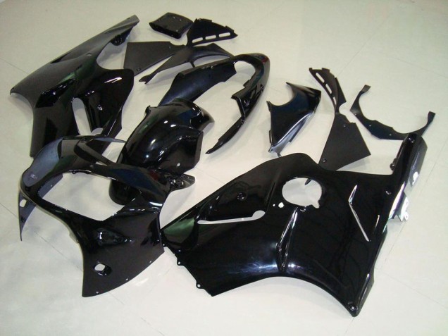 Aftermarket 2000-2001 Glossy Black Kawasaki ZX12R Bike Fairings