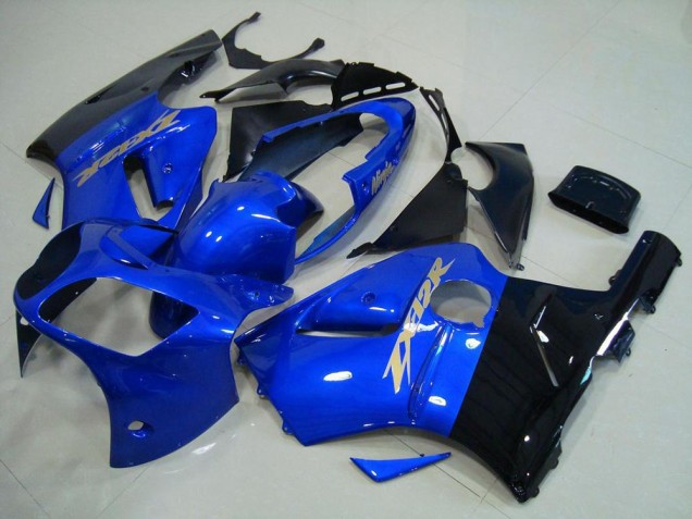 Aftermarket 2000-2001 Blue Black Kawasaki ZX12R Bike Fairing Kit