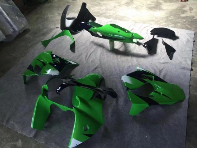 Custom 2000-2001 Green Matte Black Ink Blue Kawasaki ZX9R Motorcycle Replacement Fairings