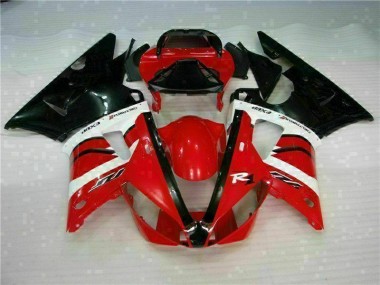 Custom 2000-2001 Red Yamaha YZF R1 Motorcycle Fairings Kit