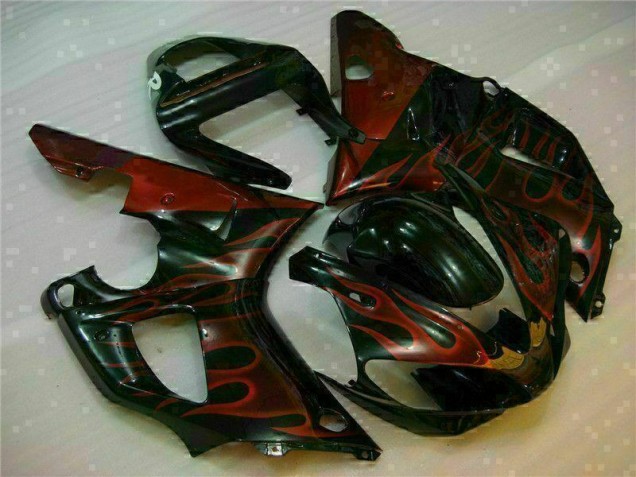 Custom 2000-2001 Orange Yamaha YZF R1 Bike Fairings