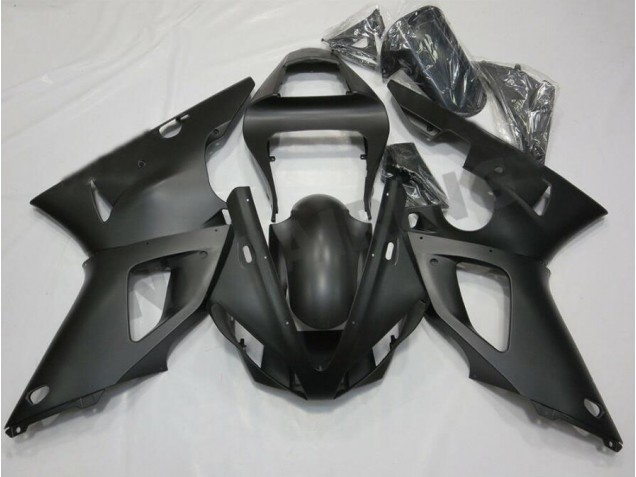 Custom 2000-2001 Matte Black Yamaha YZF R1 Motorbike Fairing