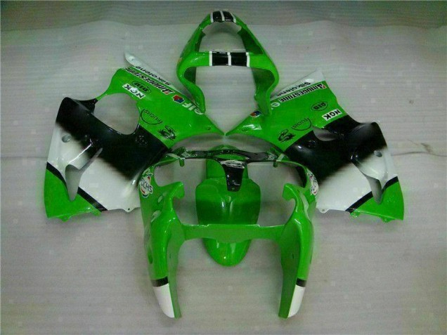 Custom 2000-2002 Green Black Kawasaki ZX6R Motorbike Fairing