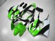 Custom 2000-2002 Green White Black Kawasaki ZX6R Bike Fairing Kit