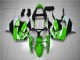 Custom 2000-2002 Green White Black Kawasaki ZX6R Bike Fairing Kit