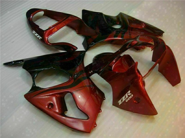 Custom 2000-2002 Red Kawasaki ZX6R Motor Fairings