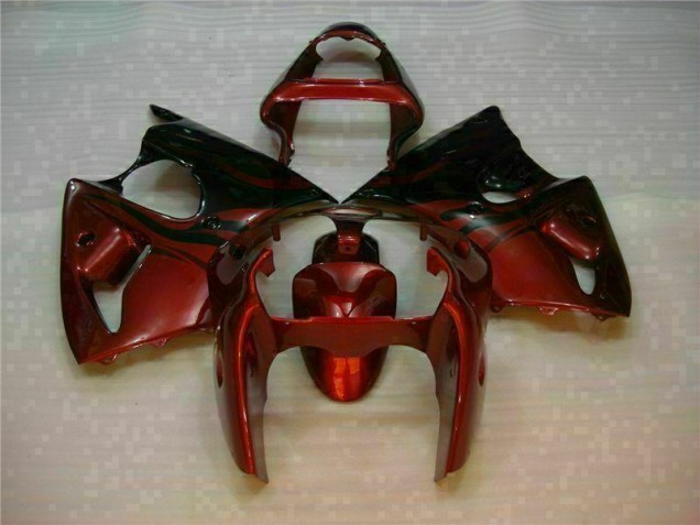 Custom 2000-2002 Red Kawasaki ZX6R Motor Fairings