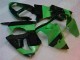 Custom 2000-2002 Green Black Kawasaki ZX6R Motorcycle Fairings