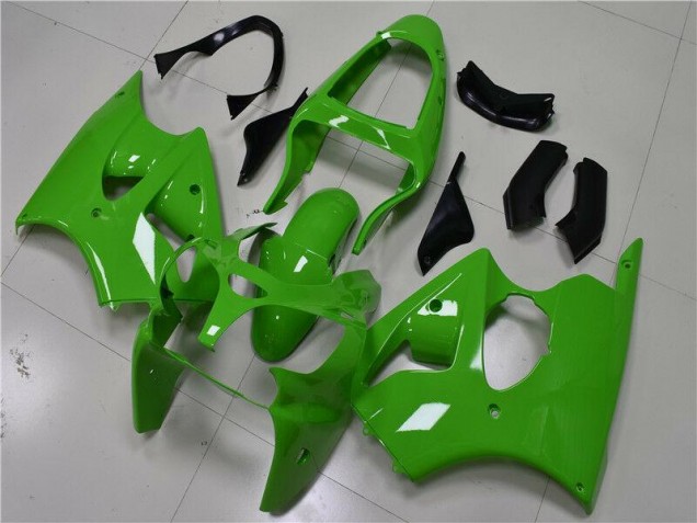 Aftermarket 2000-2002 Green Kawasaki ZX6R Motorbike Fairing