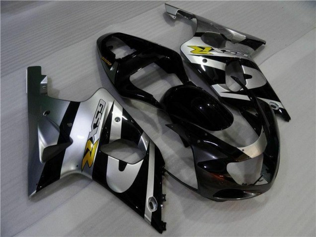 Custom 2000-2002 Silver Black Suzuki GSXR 1000 Motor Fairings