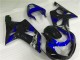 Custom 2000-2002 Blue Black Suzuki GSXR 1000 Motorcycle Fairings Kit