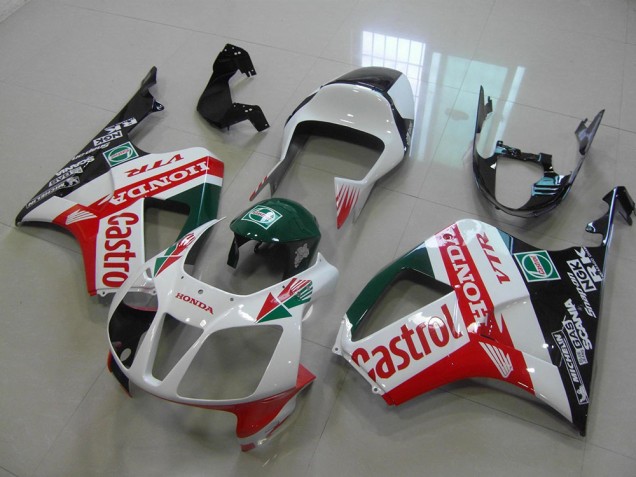 Custom 2000-2006 Castrol Honda VTR1000 Motorcycle Fairings Kit