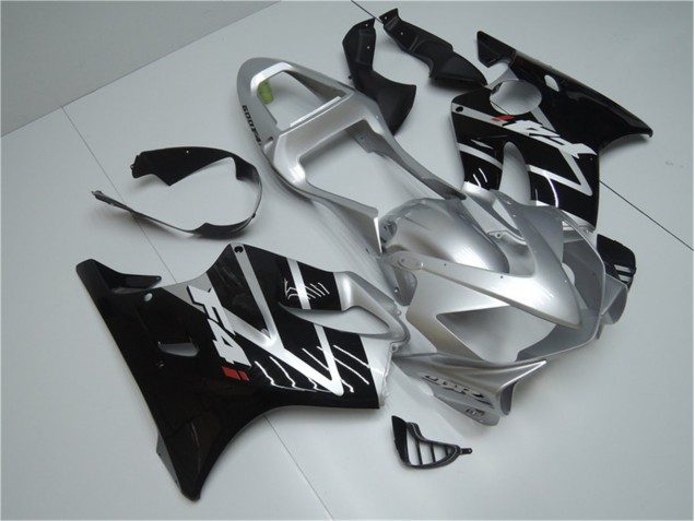 Aftermarket 2001-2003 Silver Black Honda CBR600 F4i Motor Bike Fairings