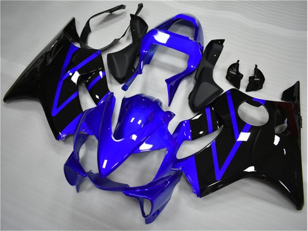 Custom 2001-2003 Blue Black Honda CBR600 F4i Replacement Fairings