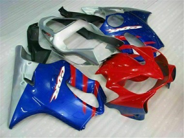 Custom 2001-2003 Blue Red Honda CBR600 F4i Motorbike Fairings