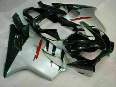 Custom 2001-2003 Black Silver Honda CBR600 F4i Bike Fairing Kit