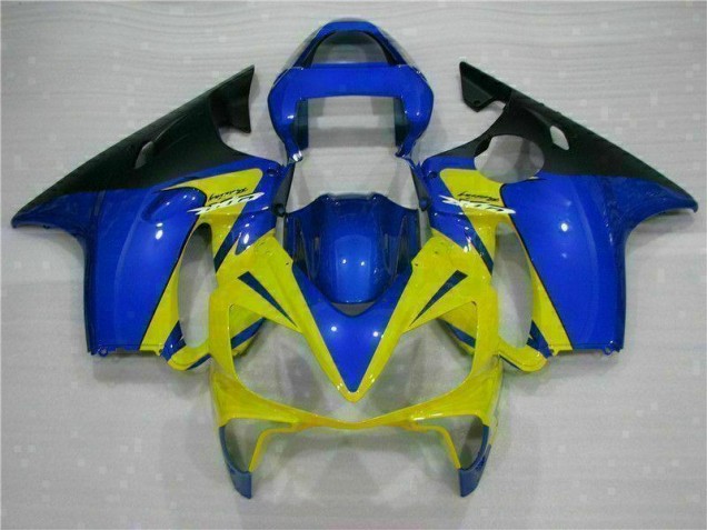 Custom 2001-2003 Yellow Blue Honda CBR600 F4i Bike Fairings