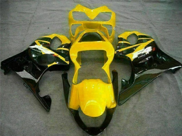 Custom 2001-2003 Yellow Black Honda CBR600 F4i Bike Fairings