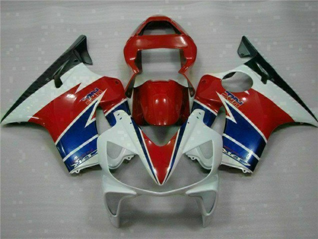 Custom 2001-2003 Red White Blue Honda CBR600 F4i Replacement Motorcycle Fairings