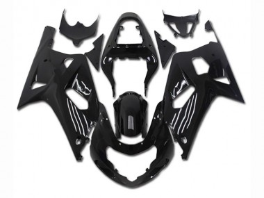 Custom 2001-2003 Black Suzuki GSXR 600/750 Motor Fairings