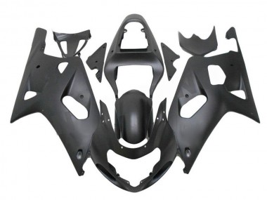 Aftermarket 2001-2003 Matte Black Suzuki GSXR 600/750 Motorcycle Fairings Kit