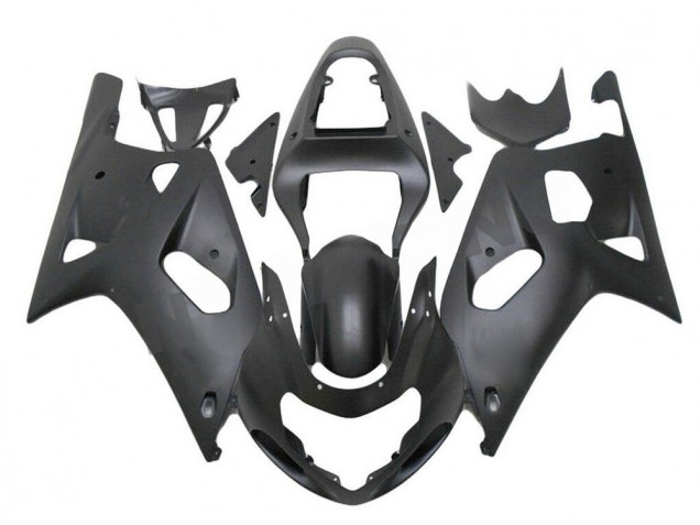 Custom 2001-2003 Matte Black Suzuki GSXR 600/750 Motorcycle Fairings Kit