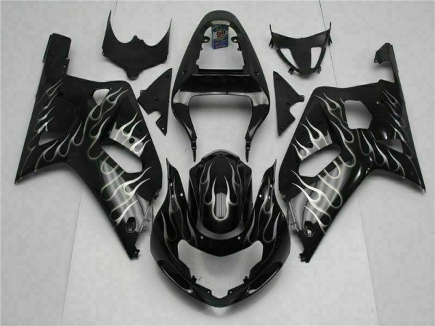 Custom 2001-2003 Black Suzuki GSXR 600/750 Bike Fairing