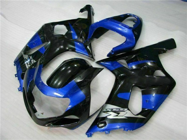 Custom 2001-2003 Blue Black Suzuki GSXR 600/750 Bike Fairing Kit