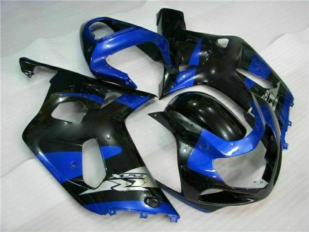 Custom 2001-2003 Blue Black Suzuki GSXR 600/750 Bike Fairing Kit