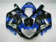 Custom 2001-2003 Blue Black Suzuki GSXR 600/750 Bike Fairing Kit