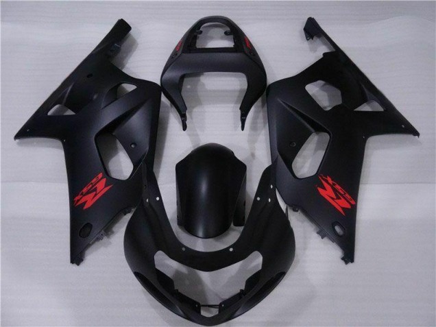 Aftermarket 2001-2003 Black Suzuki GSXR 600/750 Motorcycle Fairings