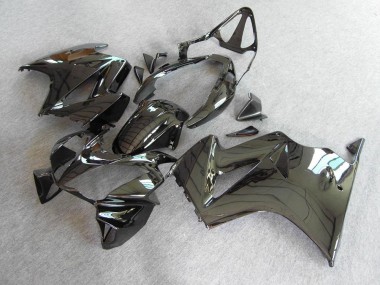 Aftermarket 2002-2013 Black Honda VFR800 Motorbike Fairings