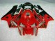 Custom 2003-2004 Red Black Honda CBR600RR Motorbike Fairing Kits & Bodywork