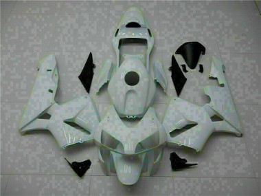 Custom 2003-2004 White Honda CBR600RR Motorcyle Fairings & Bodywork