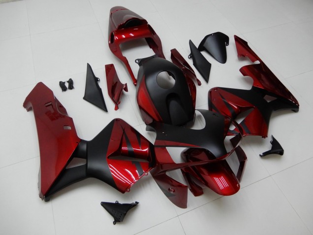 Aftermarket 2003-2004 Red Black Honda CBR600RR Motor Fairings